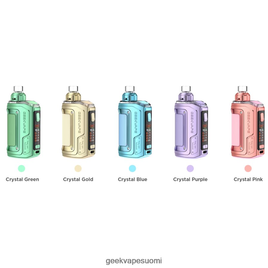GEEKVAPE Clearance | h45 (aegis hero 2) pod mod kit crystal edition GeekVape kristallin vihreä 84J82J143
