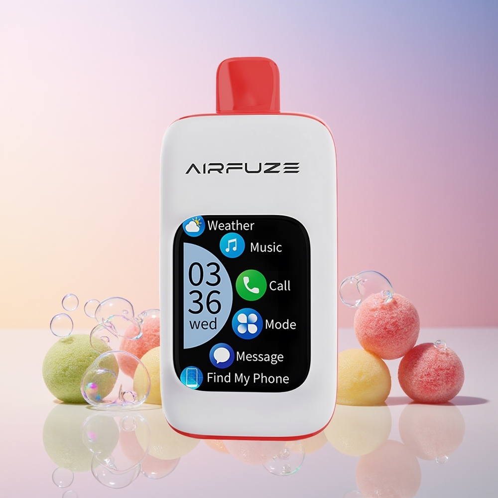 Finland tukku AirFuze Smart 30000 Puffs Disposable Pod 900mAh Akku 5% Nikotiinia Hapanrehevä karamelli