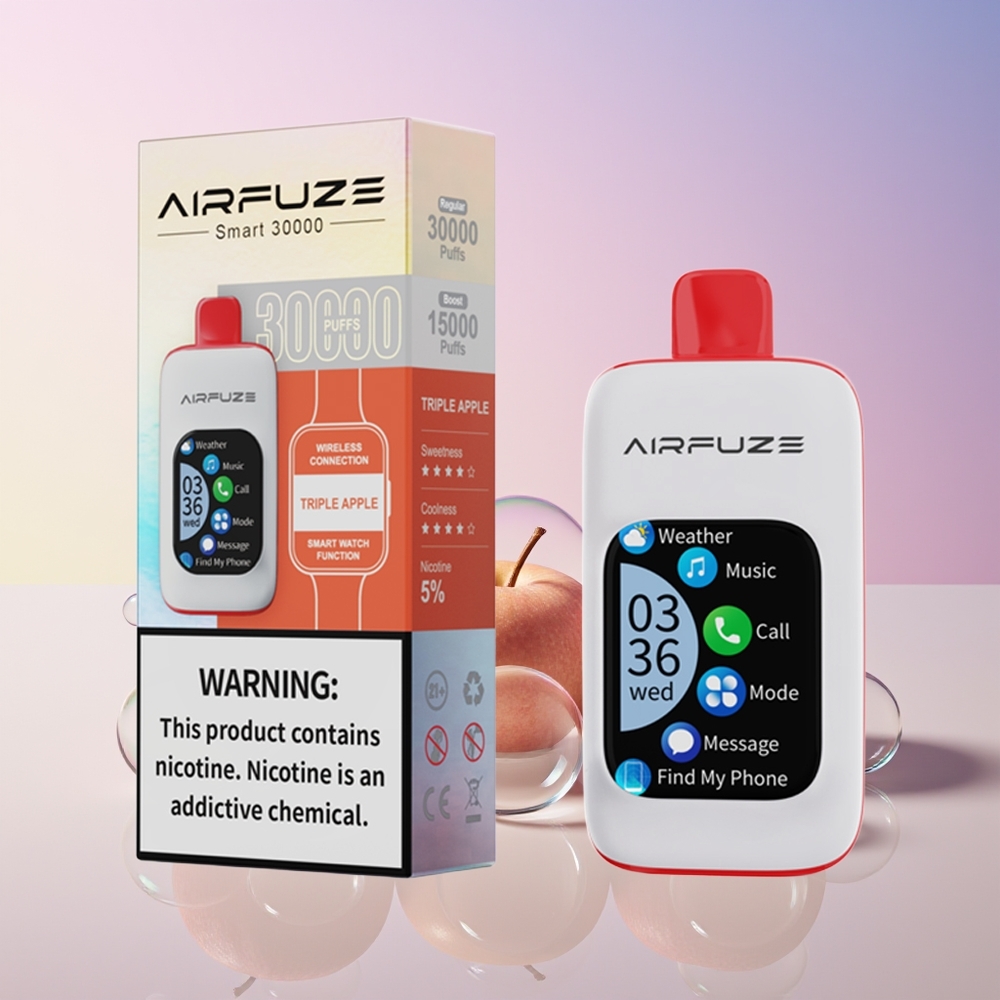 Finland tukku AirFuze Smart 30000 Puffs Disposable Pod 900mAh akku 5% nikotiinia Kolmoisomena