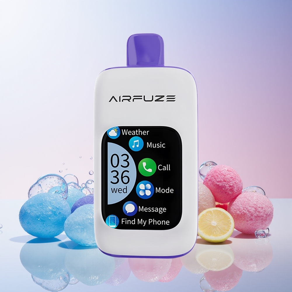 Finland tukku AirFuze Smart 30000 Puffs Disposable Pod 900mAh akku 5% nikotiinia Sininen Razz -jäätelö