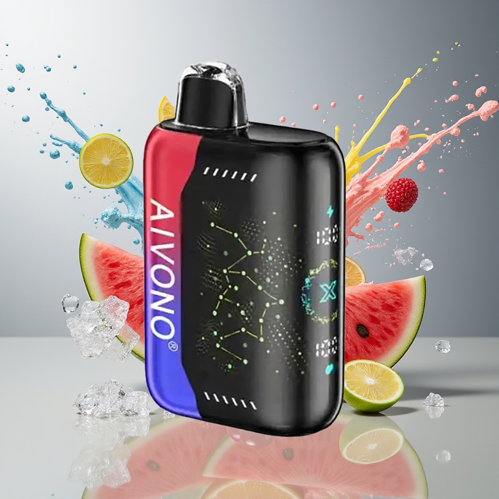Finland tukku Aivono AIM BOOM 25000 Puffs 28ml Nestemäistä 650mAh Akku Jäävesimeloni-kirsikka