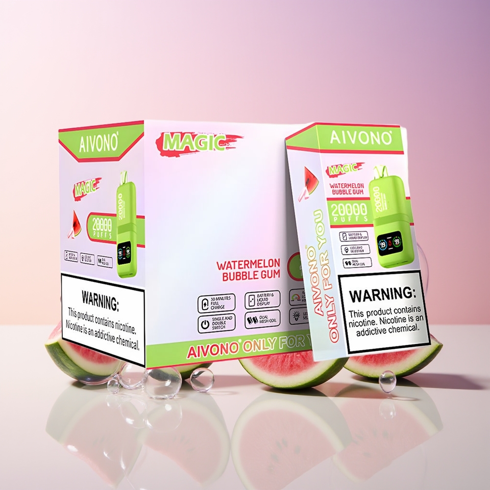 Aivono AIM MAGIC Finland tukku 20000 Tupakkaa 26ml Nestemäinen LCD-näyttö