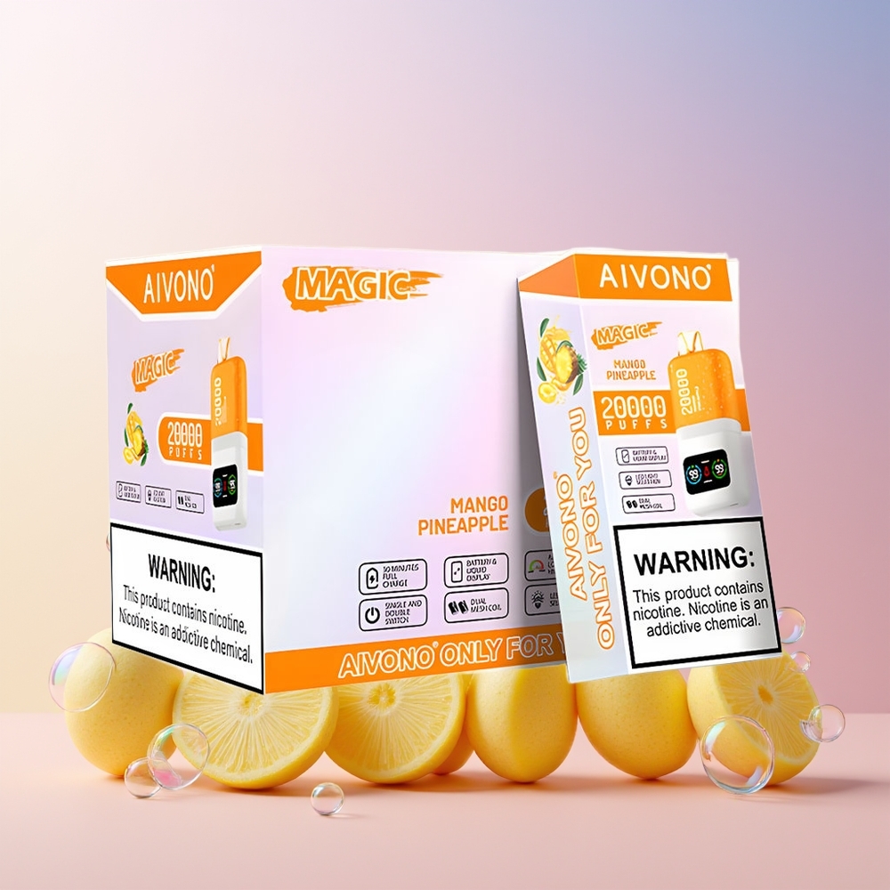 Finland tukku Aivono AIM MAGIC 20000 Puffs 26ml nestemäistä 10 makua Mango-ananas