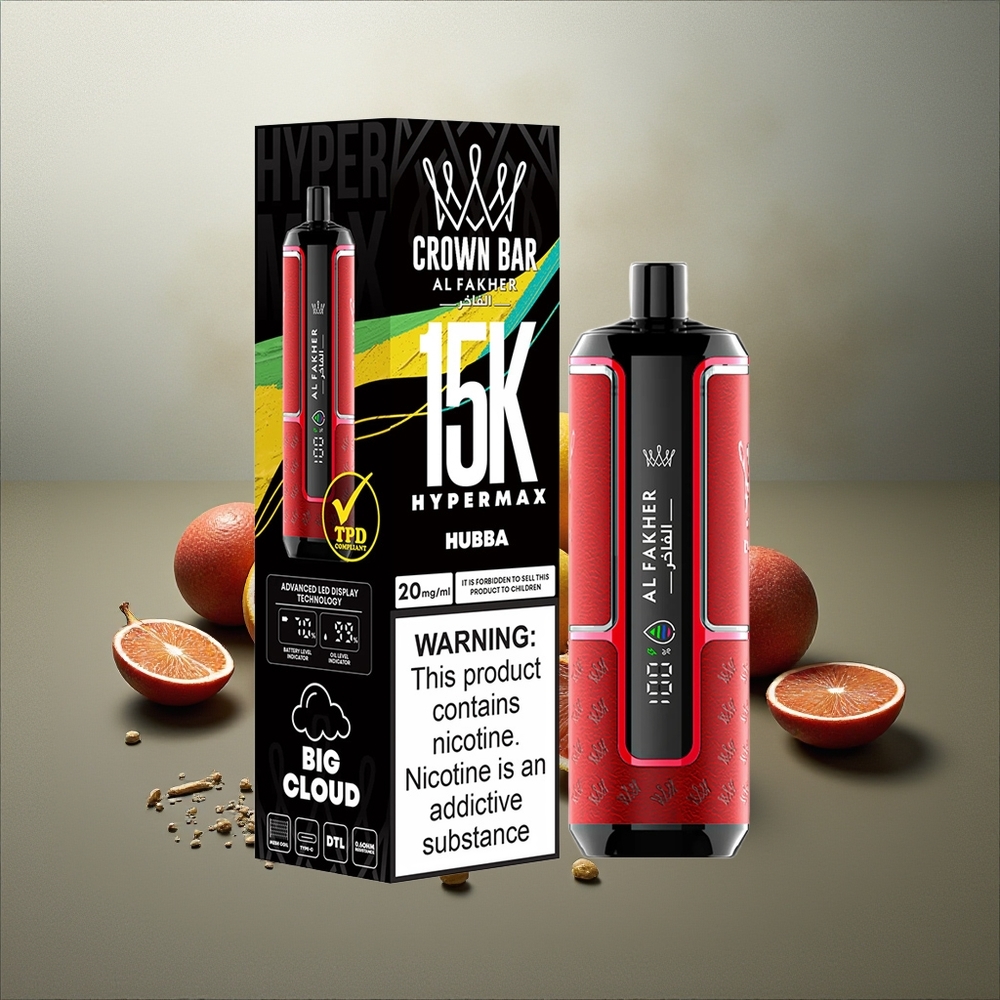 Al Fakher Crown Bar 15K Hypermax Finland tukku 22ml nestemäärä 15000 tupahdusta