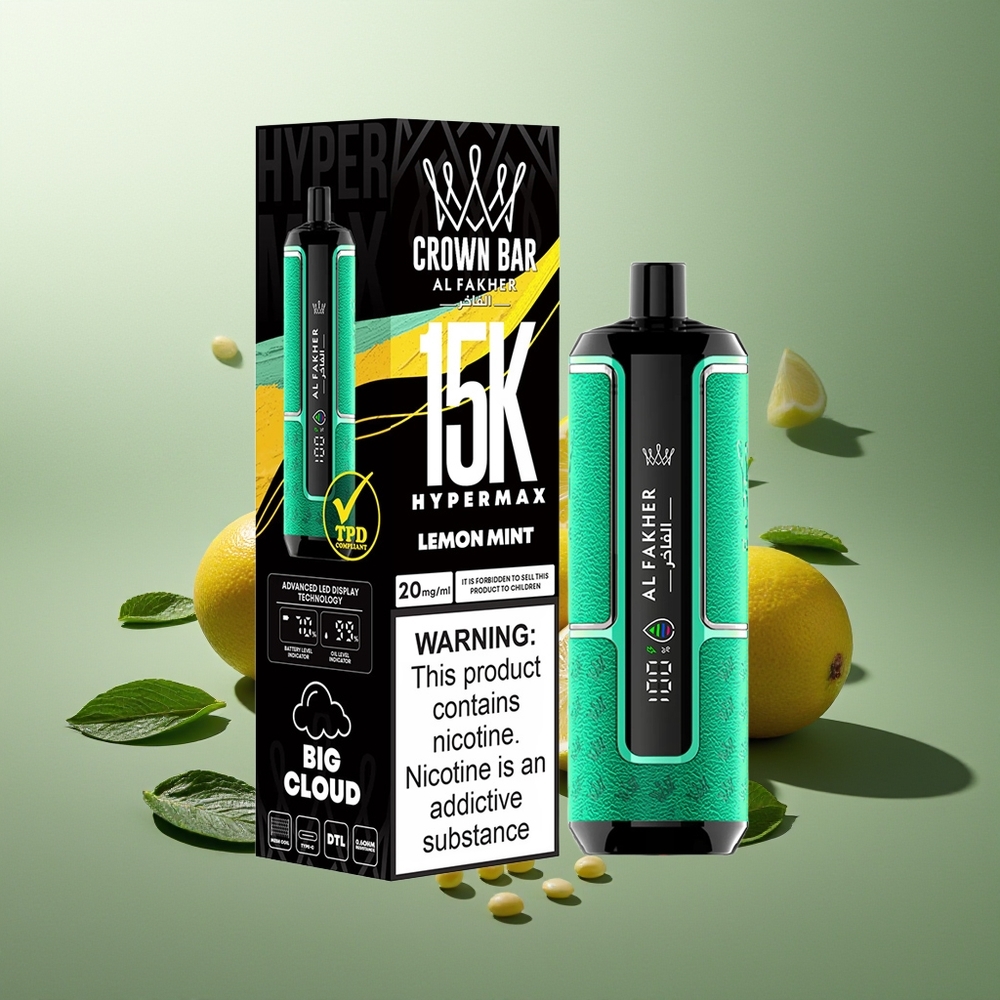 Al Fakher Crown Bar 15K Hypermax Finland tukku - 22ml nestemäärä, 15 000 savutusta