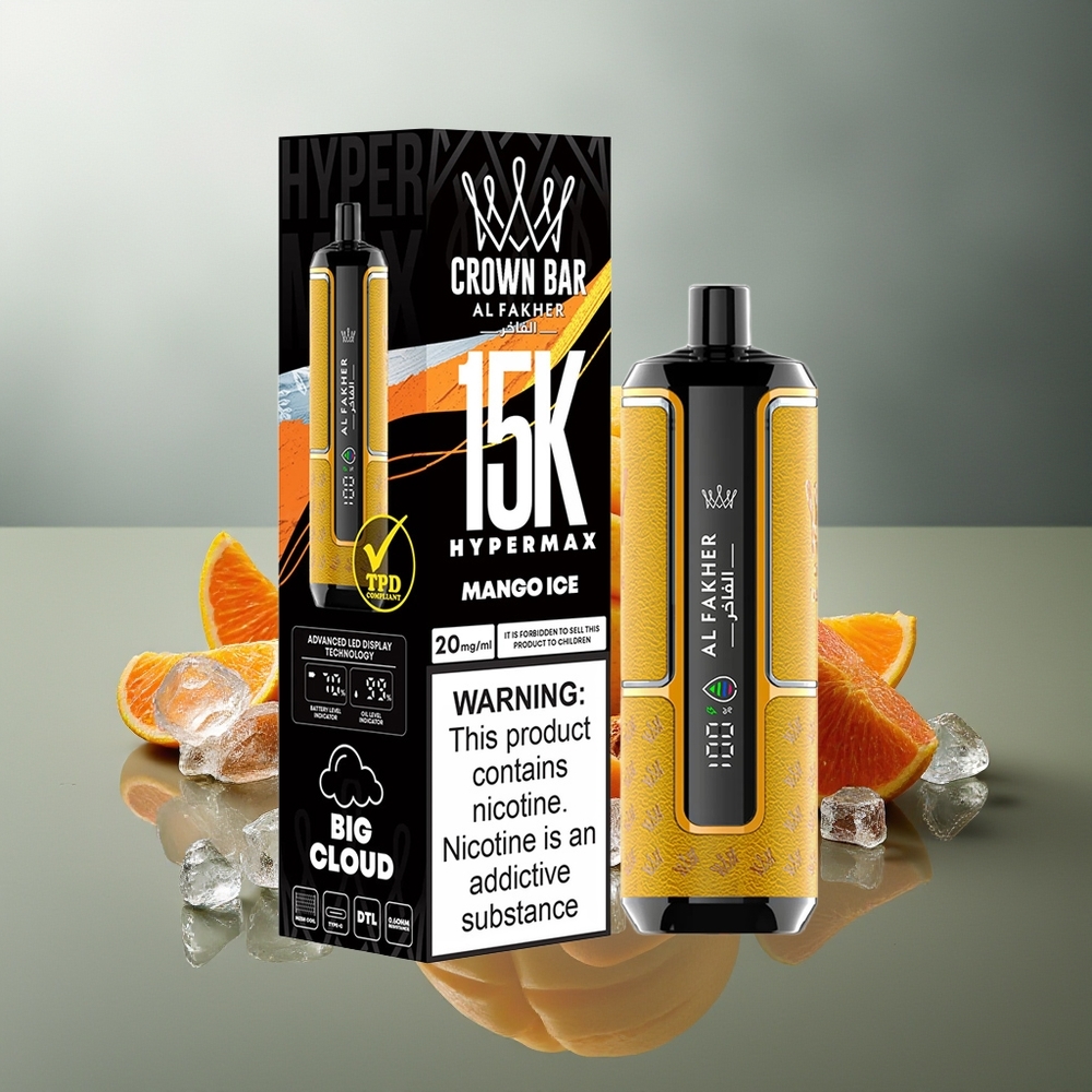Al Fakher Crown Bar Finland tukku 15 000 tupakkaa 22ml suoraan keuhkoihin (DTL)