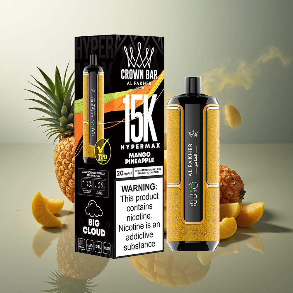 Finland tukku Al Fakher Crown Bar 15K Hypermax 22ml Nestemäkierto 15000 Tupahdus