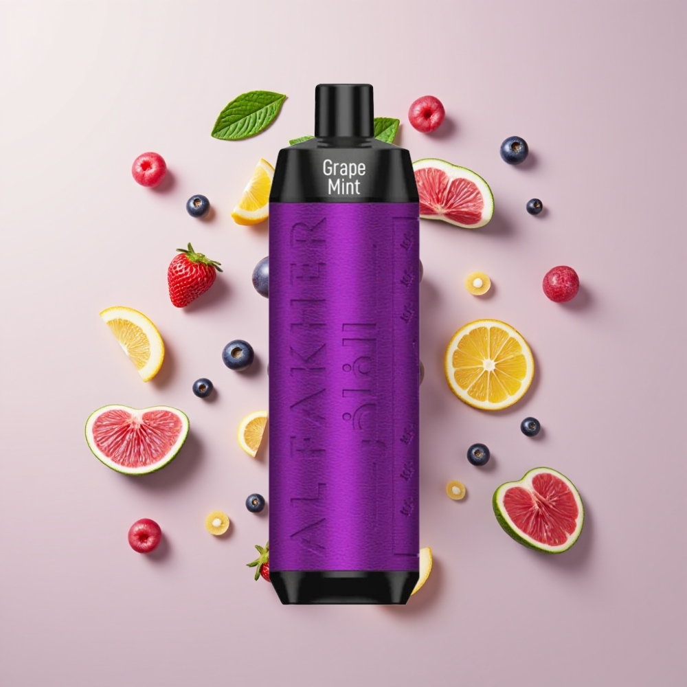 Finland tukku Al Fakher Crown Bar 8000 Crystal Kertakäyttöinen Vape - 18ml nestemäistä täyttöainetta, jopa 8000 savua, USB Type-C -laturi