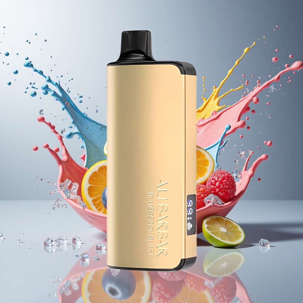 Finland tukku Alibarbar Ingot 9000 Puffs - 22ml nesteen tilavuus, 2350mA akku, LED-näyttö