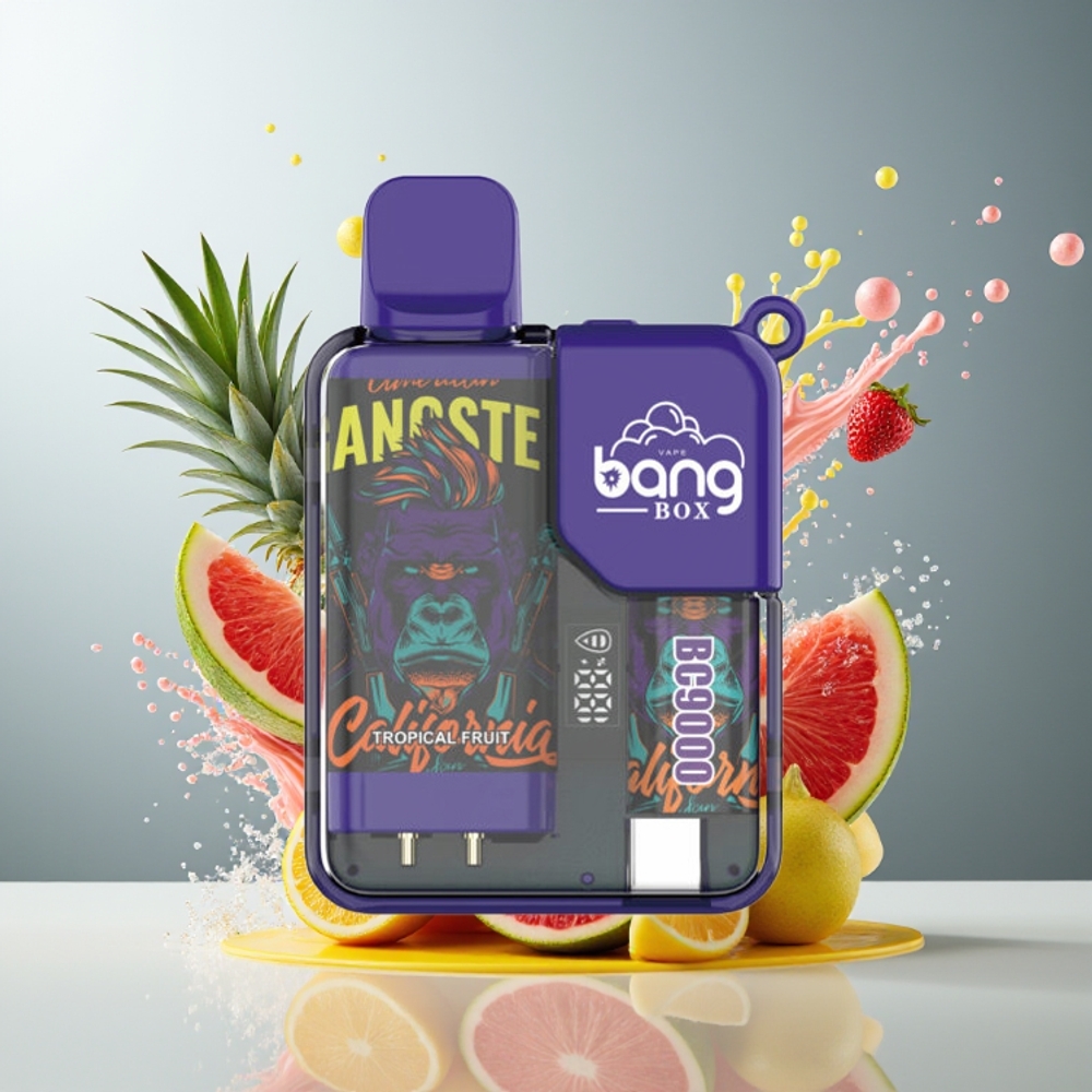 Finland tukku Bang Box 9000 Puffs 14ml nestemäärä 650 mAh akku Trooppinen hedelmä