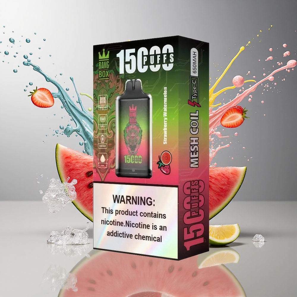 Finland tukku Bang Box King 15000 Puffs 23ml nestemäinen 5% nikotiinia TYPE-C