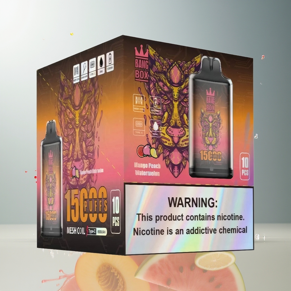 Finland tukku Bang Box King 15000 Puffs 23ml nestemäinen tölkki 650mAh akku