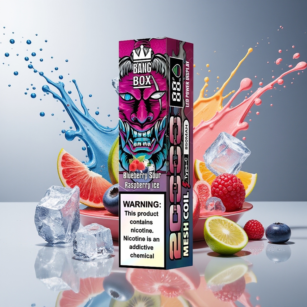 Finland tukku Bang Box King 20000 Puffs 35ml E-Neste Kapasiteetti 12 Makua Saatavilla Mesh Käämi