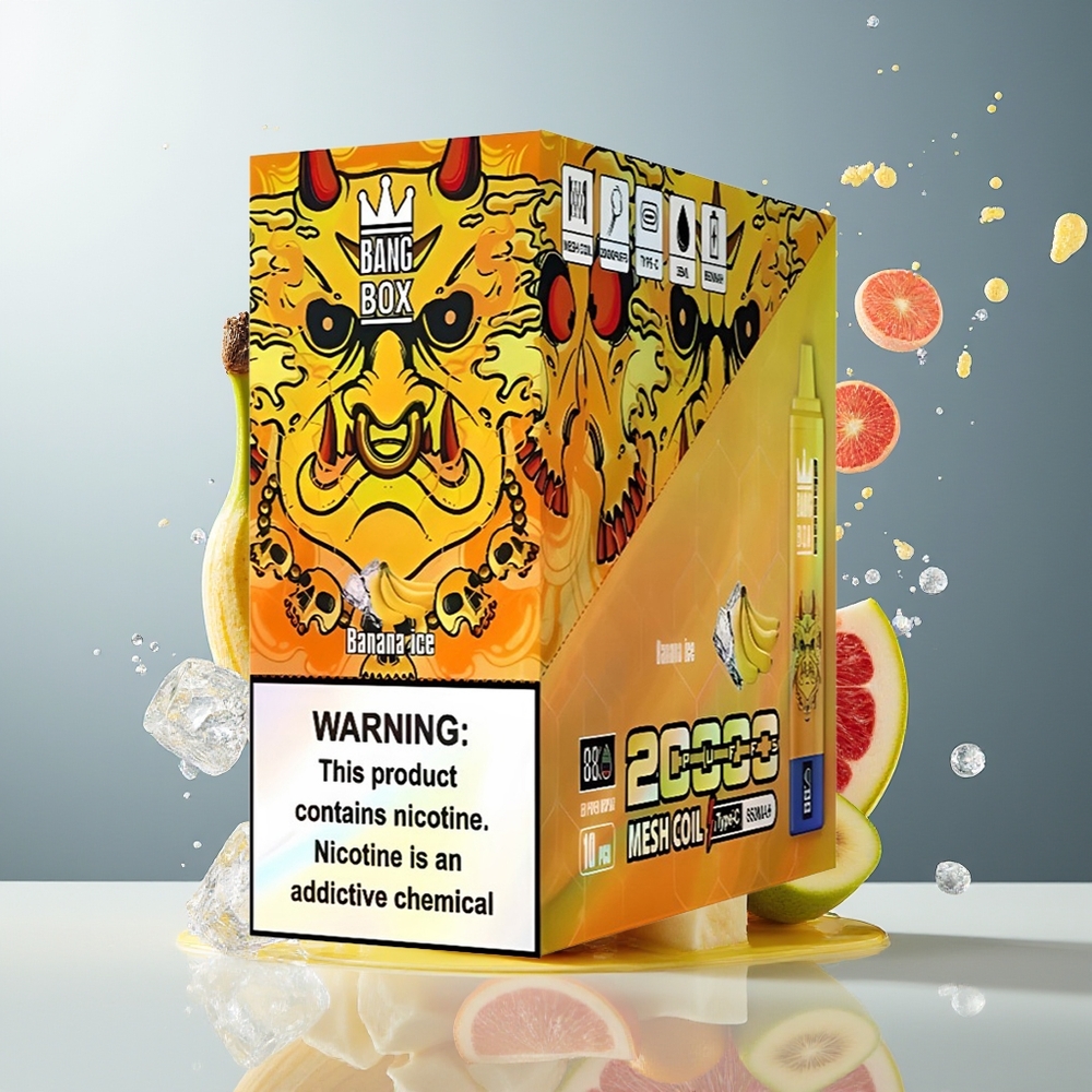 Finland tukku Bang Box King 20000 Puffs 35ml E-Neste Kapasiteetti 12 Makua Saatavilla Mesh Käämi
