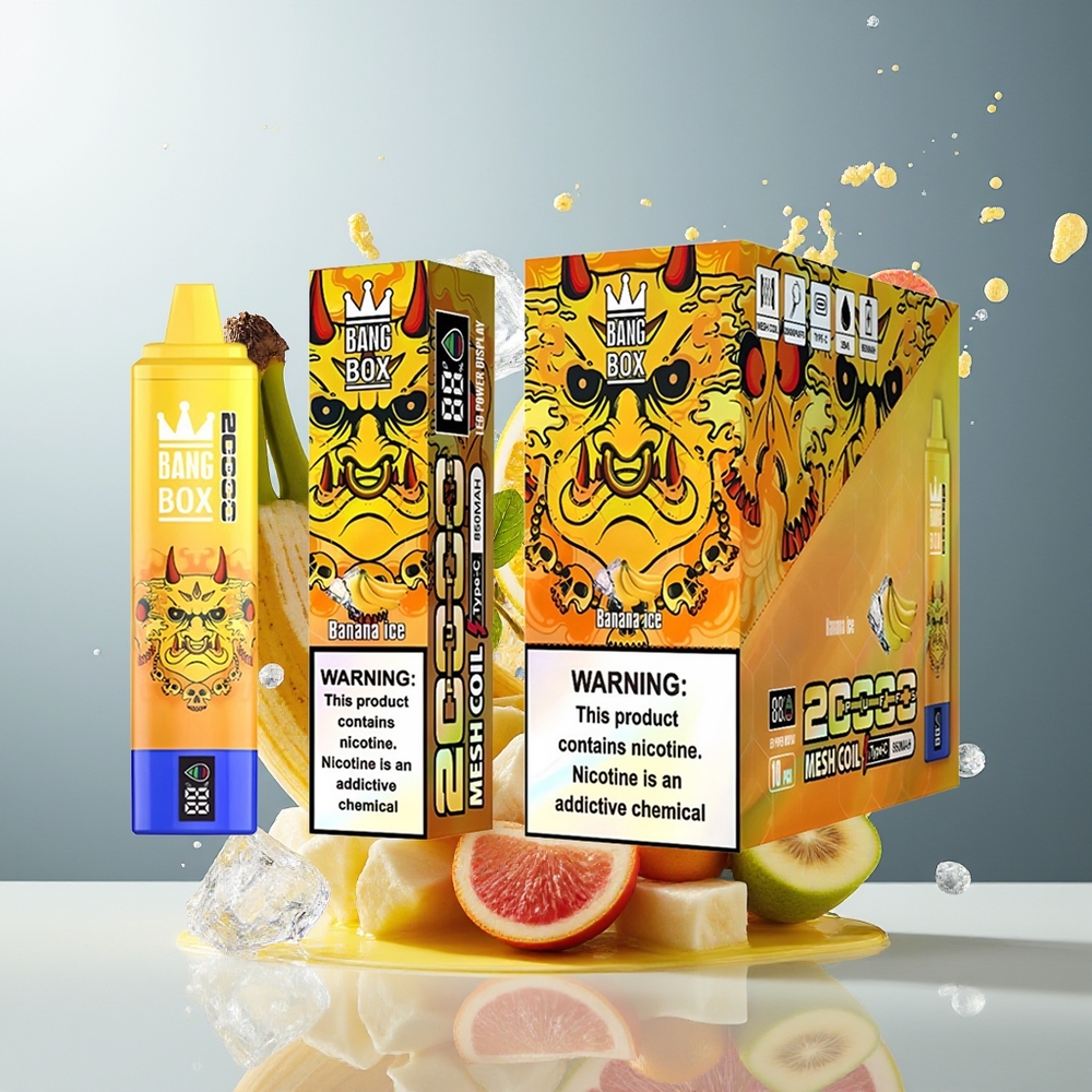 Finland tukku Bang Box King 20000 Puffs 35ml E-Neste Kapasiteetti 12 Makua Saatavilla Mesh Käämi