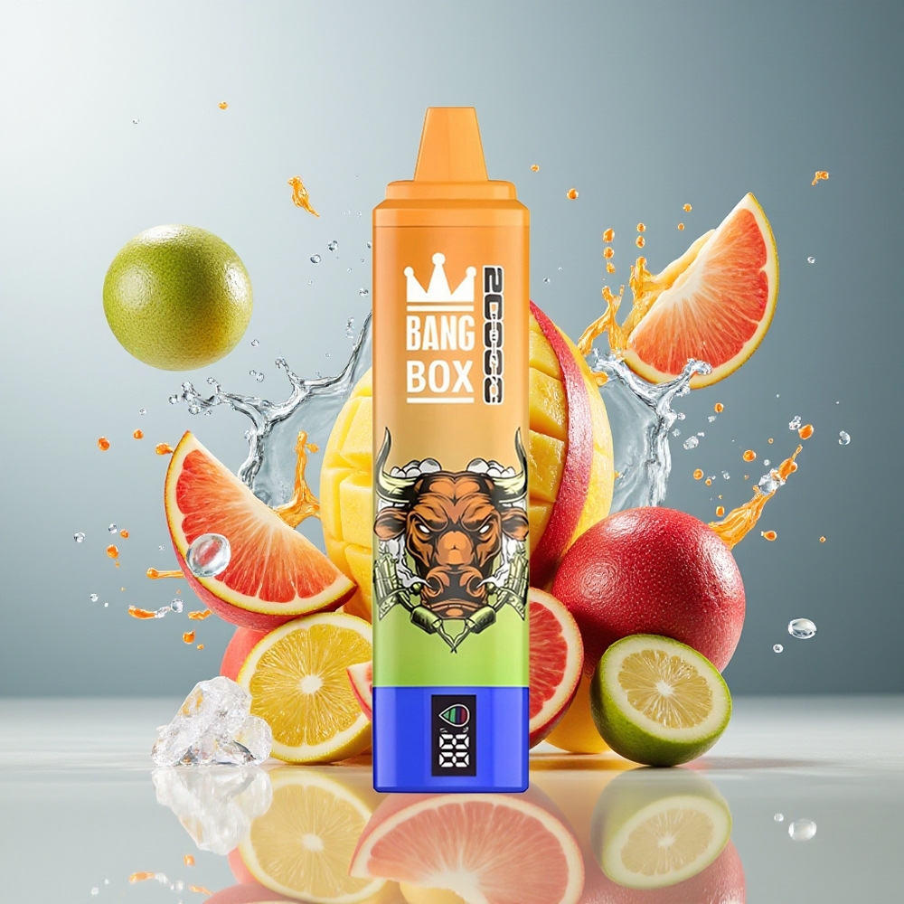 Finland tukku Bang Box King 20000 Puffs 35ml Nestemäistä 12 Makua Mango jäällä
