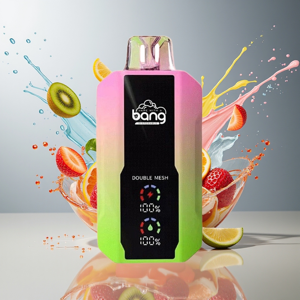 Finland tukku Bang 25000 Puffs Kertakäyttöinen Vape 30ml nestemäinen 650mAh akku Mansikka-kiivi
