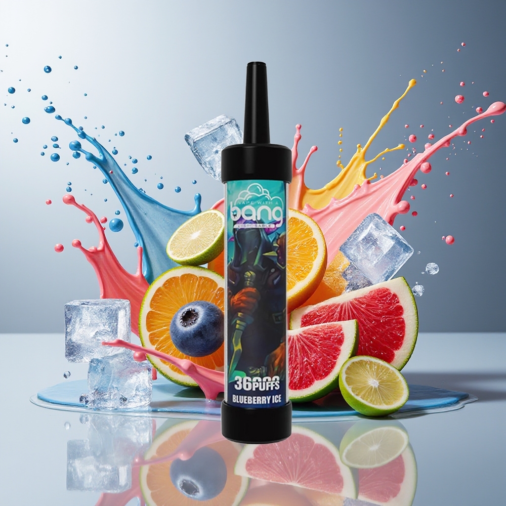 Finland tukku Bang 36000 Puffs Kertakäyttöinen Vape 40ml nestemäinen 650mAh akku Mustikkajäätelö