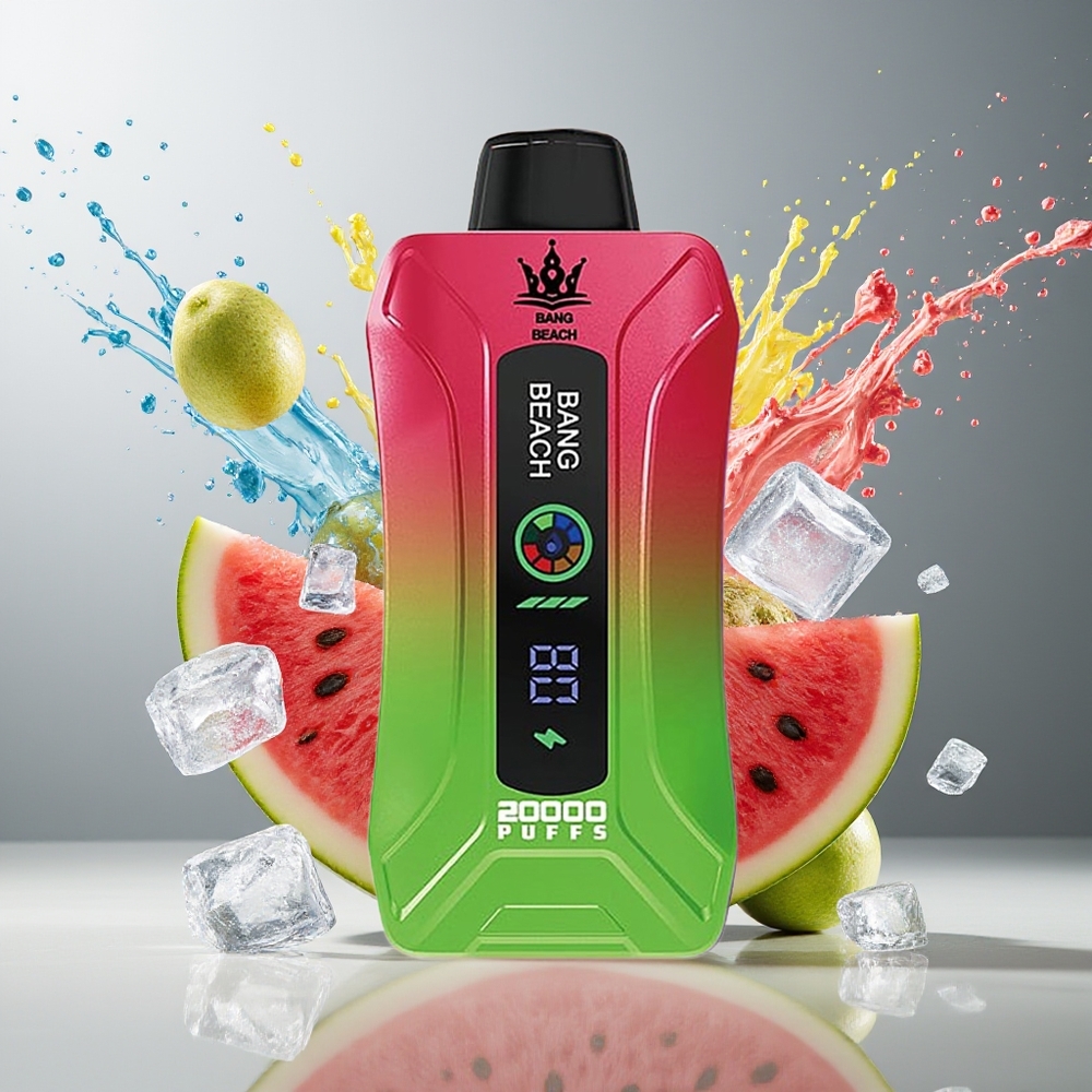 Finland tukku Bang Beach Smart Screen 20000 Puffs 35ml Älykäs Näyttö Vesimelonijäätelö