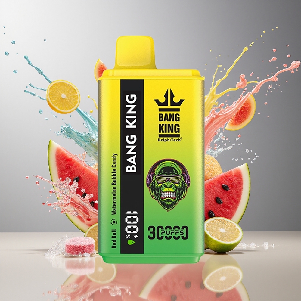 Finland tukku Bang King 30000 Puffs Kertakäyttöinen Vape 36ml nestemäärä 1.2 mesh kaksoiskäämi