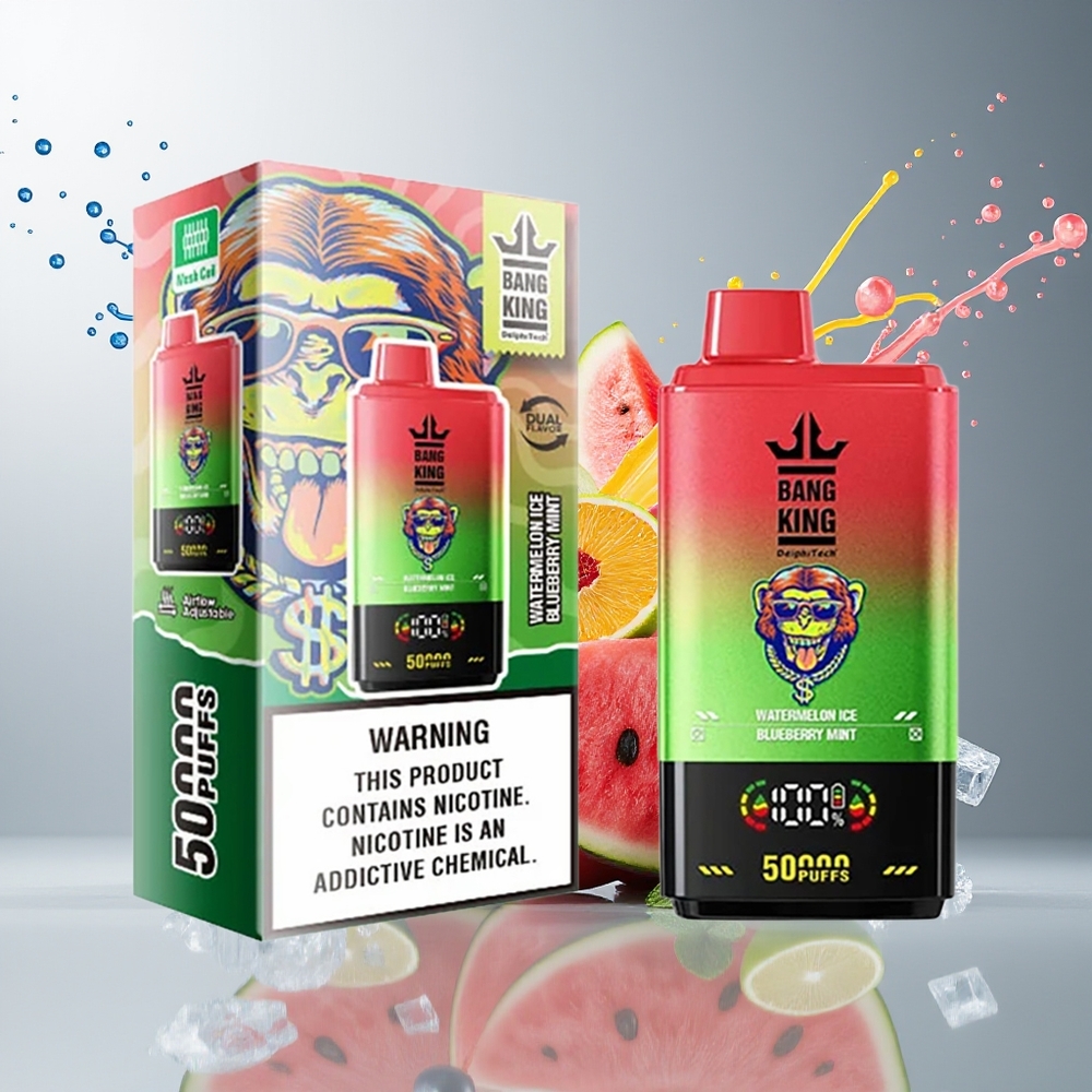 Finland tukku Bang King 50000 Kertakäyttöinen Vape - 50000 puhallusta - 50ml nestemäärä