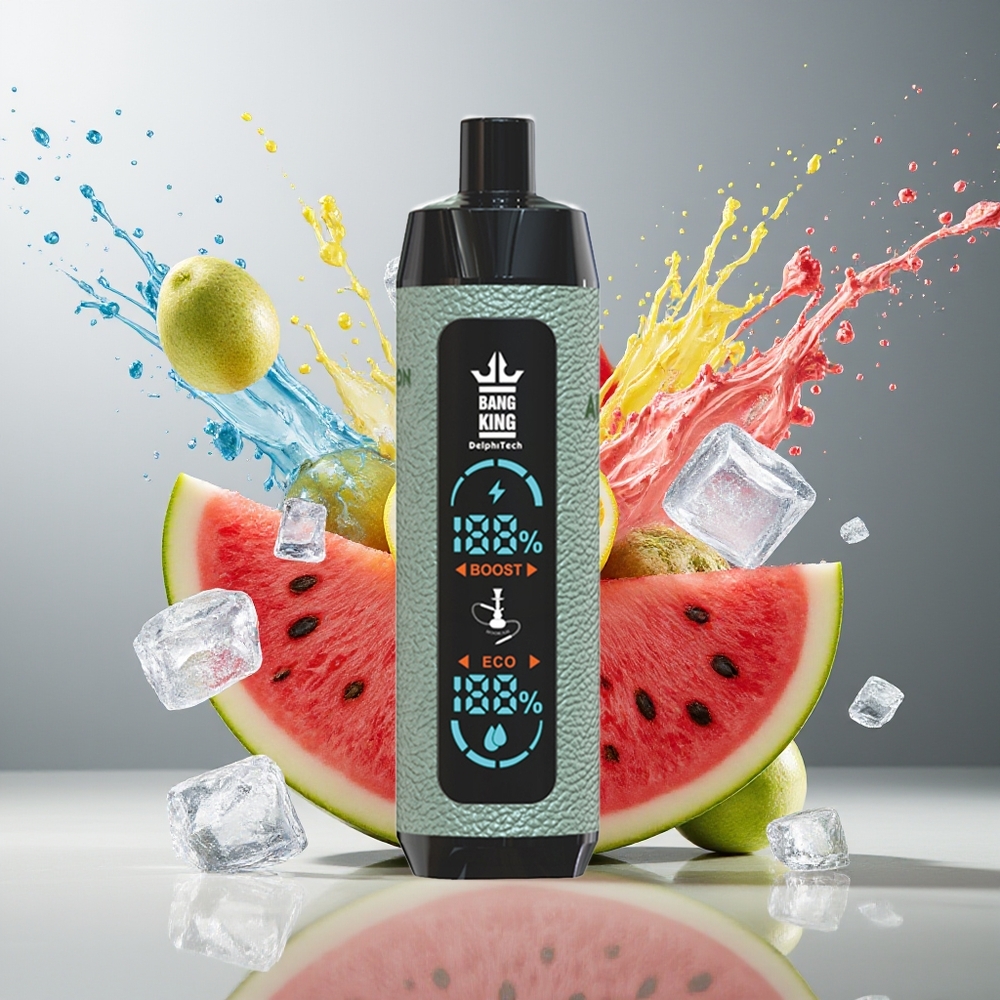 Finland tukku Bang King Shisha 25000 Puffia 30ml nestekapasiteetti Type-C-latausportti