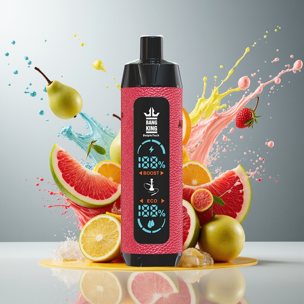 Finland tukku Bang King Shisha 25000 Puffia 30ml nestemäärä Type-C-lataus