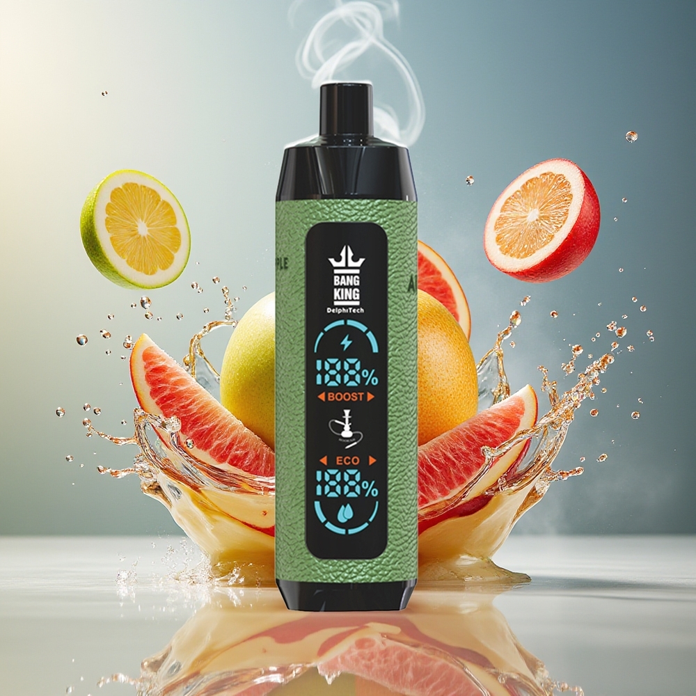Finland tukku Bang King Shisha 25000 Puffia 30ml nestemäärä Type-C lataus Tuplaomena