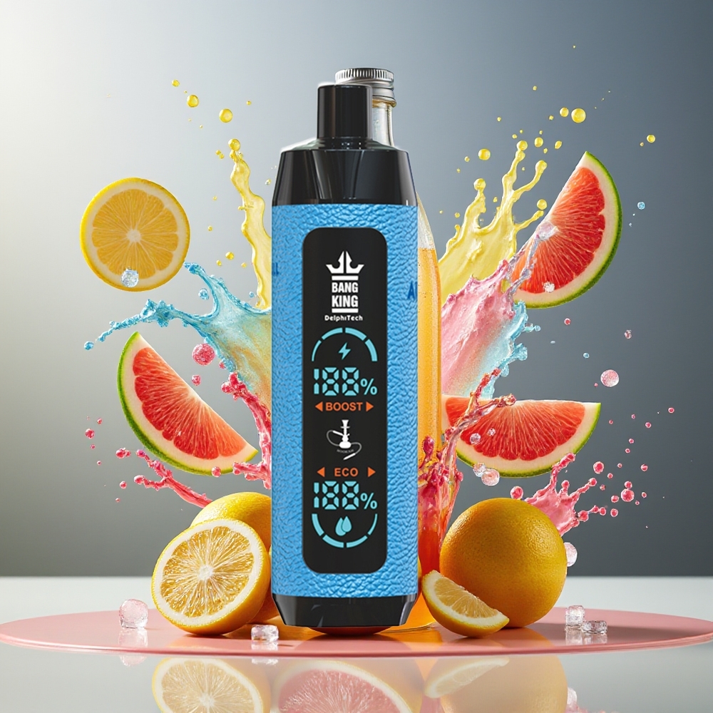 Finland tukku Bang King Shisha 25000 Puffia 30ml nestemäärä Type-C lataus Vimto-härkä