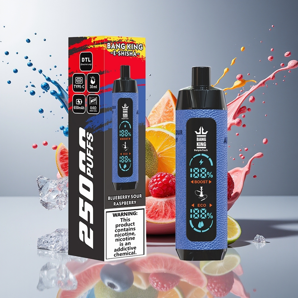 Finland tukku Bang King Shisha 25000 Puffs 30ml nestemäinen 0.6 Ohm Mesh Käämi