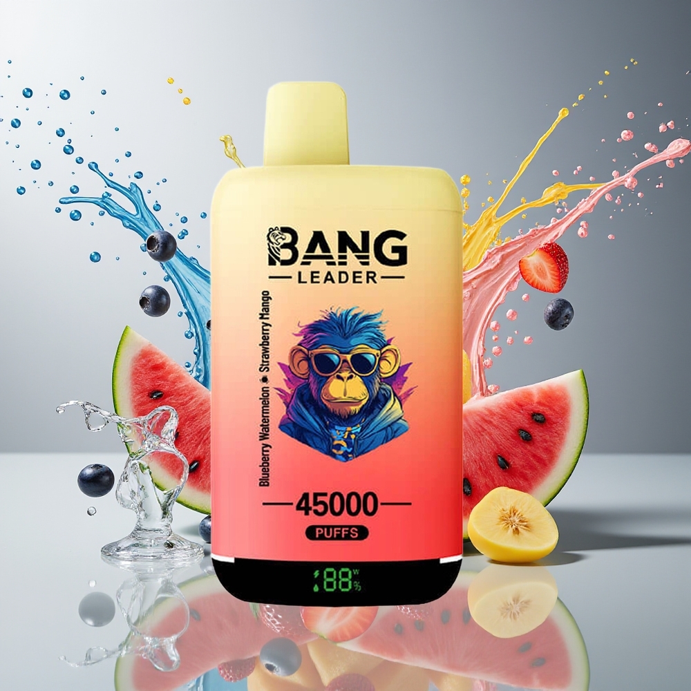 Finland tukku Bang Leader 45000 Puff - Älykkään Näytön ja Kaksoismaku 2-in-1 Design