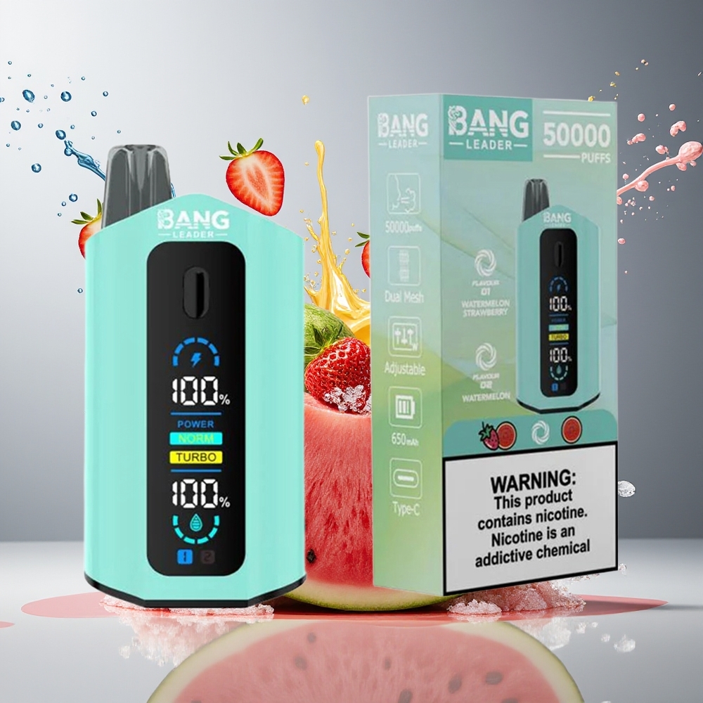 Finland tukku Bang Leader 50000 Puffs 36ml Nestemäkapasiteetti 2-in-1 Maut