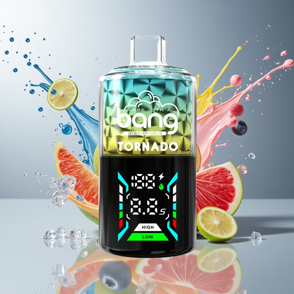 Finland tukku Bang Tornado 40000 Puffs Kertakäyttöinen Vape 40ml nestemäinen 850mAh akku Mustikka-sitruuna