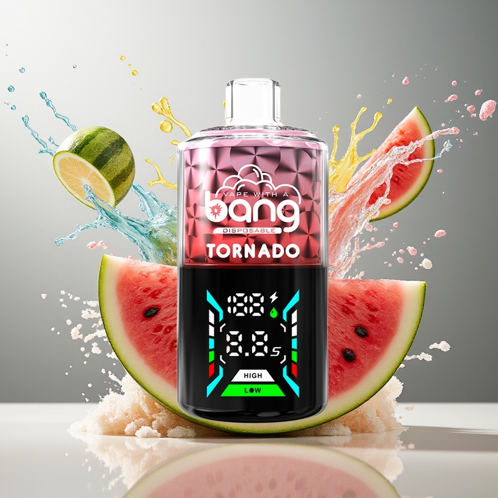 Finland tukku Bang Tornado 40000 Puffs Kertakäyttöinen Vape Nikotiini 0%, 2%, 3%, 5% Akku 850mAh