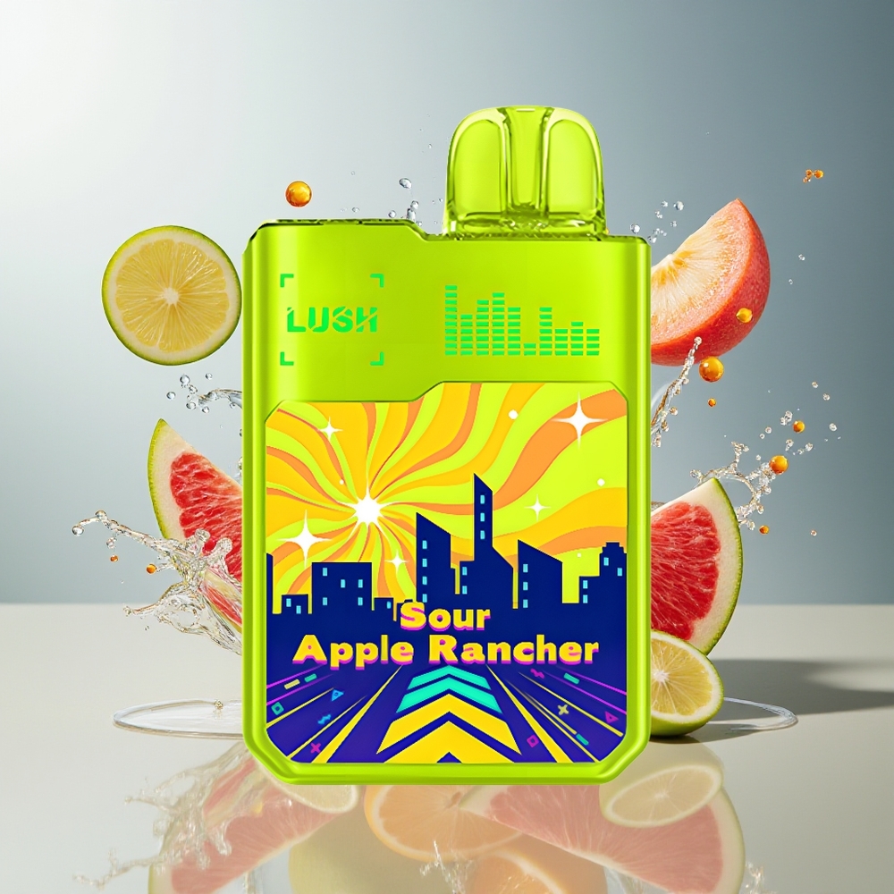Digiflavor x Geekbar LUSH Finland tukku 20000 Max Puffs 5% Nikotiinia Dual-Mesh Käämit Hapanomena-rancher