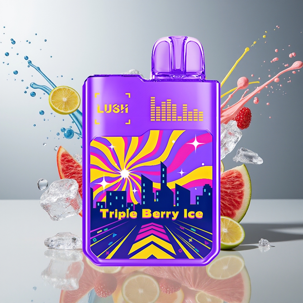 Digiflavor x Geekbar LUSH Finland tukku 20000 Max Puffs 5% Nikotiinia USB Type-C Lataus Kolmenmarjajäätelö