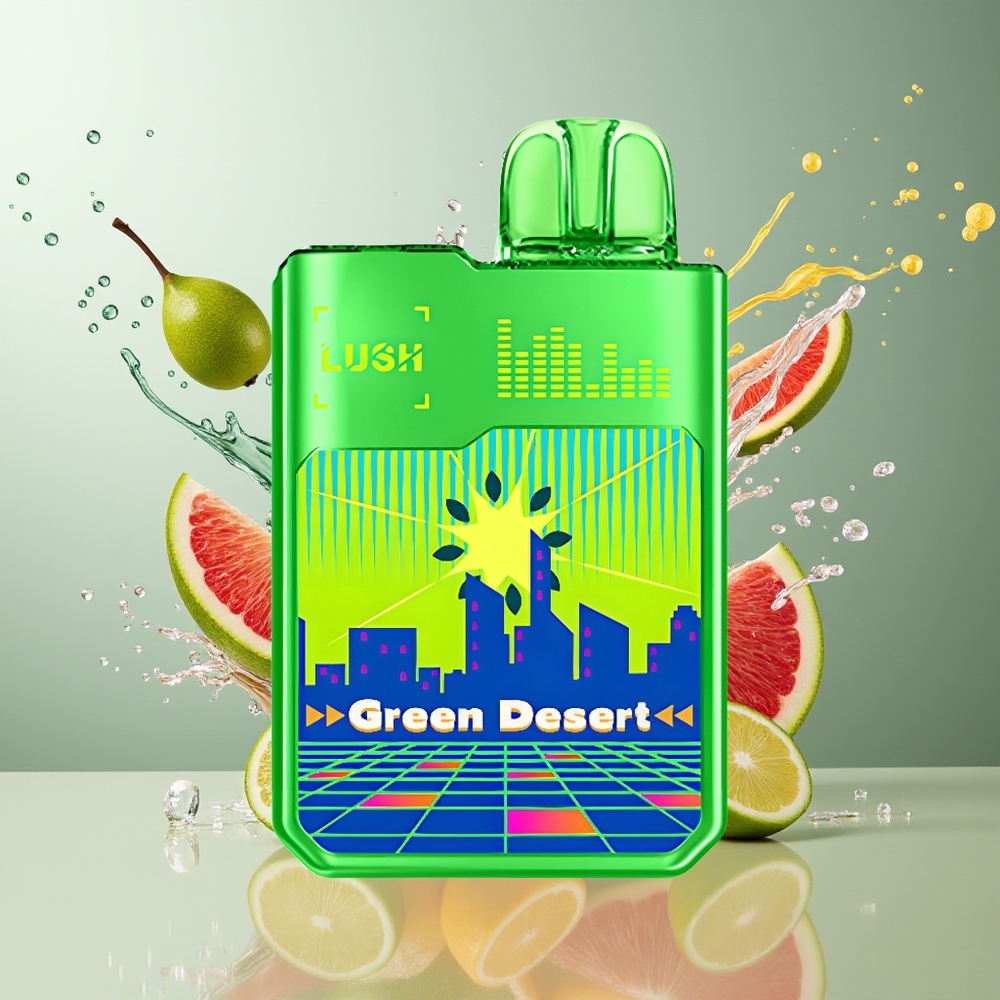 Digiflavor x Geekbar LUSH Finland tukku 20000 Max Puffs 5% Nikotiinia USB Type-C Lataus Vihreä aavikko