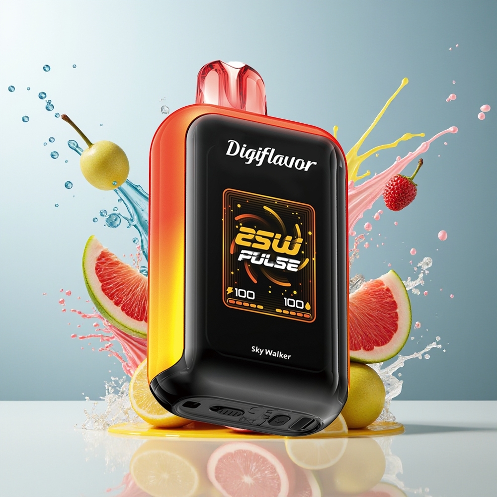 Finland tukku Digiflavor SKY 25K Puffs Kertakäyttöinen Vape - 25 000 savuketta, 16,0 ml nestemäistä, Dual Mesh -käämit