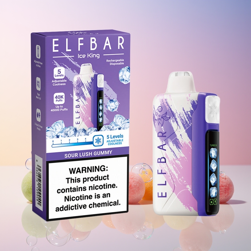 Finland tukku Elf Bar Ice King 40000 Puffia 20ml Esitäytetty E-Neste 5% Nikotiinia