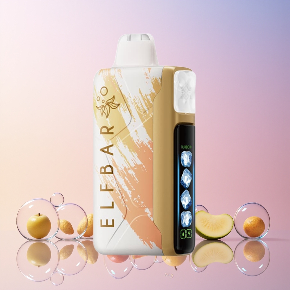 Finland tukku Elf Bar Ice King 40000 Puffs 20ml Esitäytetty E-Neste 5% Nikotiinia LCD Näyttö Lohikäärme-mansikka
