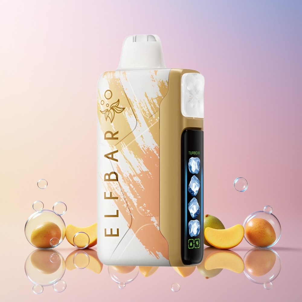 Finland tukku Elf Bar Ice King 40000 Puffs 20ml Esitäytetty E-Neste 5% Nikotiinia Ladattava 850mAh Akku Mangotaikuutta