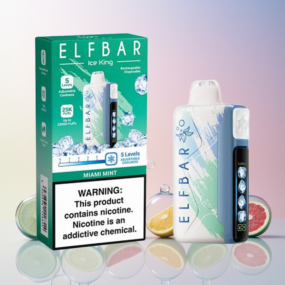 Finland tukku Elf Bar Ice King 40000 Puffs 20ml Esitäytetty E-Neste 5% Nikotiinia Latauskelpoinen 850mAh Akku