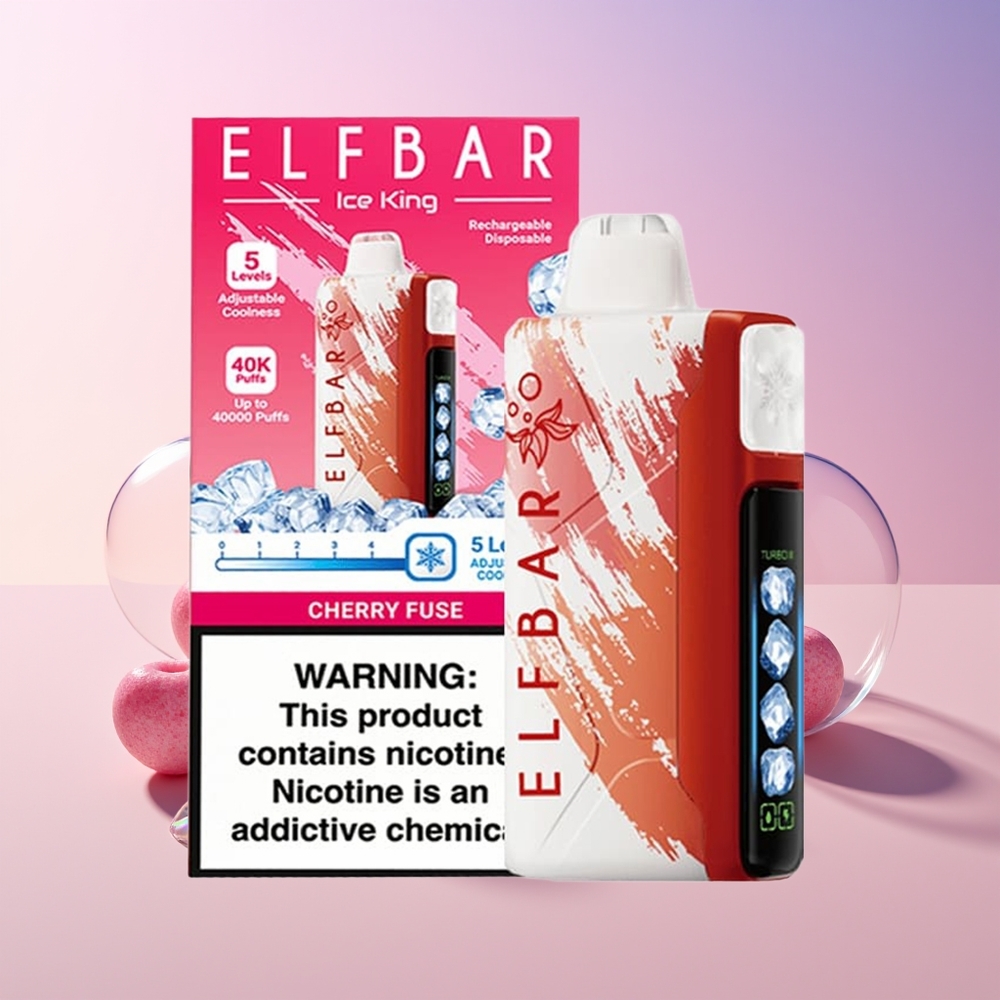 Finland tukku Elf Bar Ice King 40000 Puffs 20ml Esitäytetty Nestee 5% Nikotiinia Ladattava 850mAh Akku