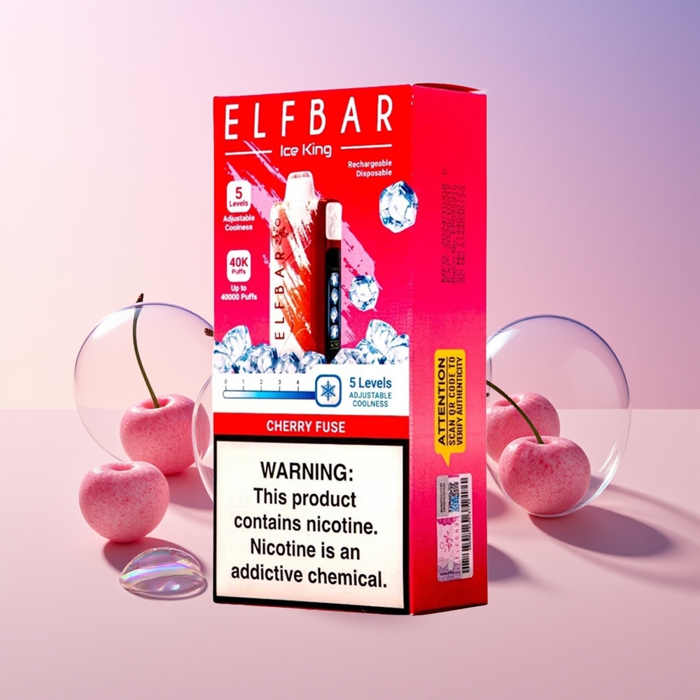 Finland tukku Elf Bar Ice King 40000 Puffs 20ml Esitäytetty Nestee 5% Nikotiinia Ladattava 850mAh Akku