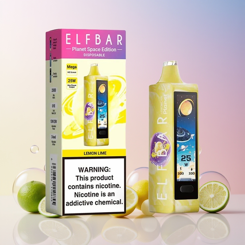 Elf Bar Planet Finland tukku 25 000 puhallusta 18ml nestemäärä Sitruuna-lime