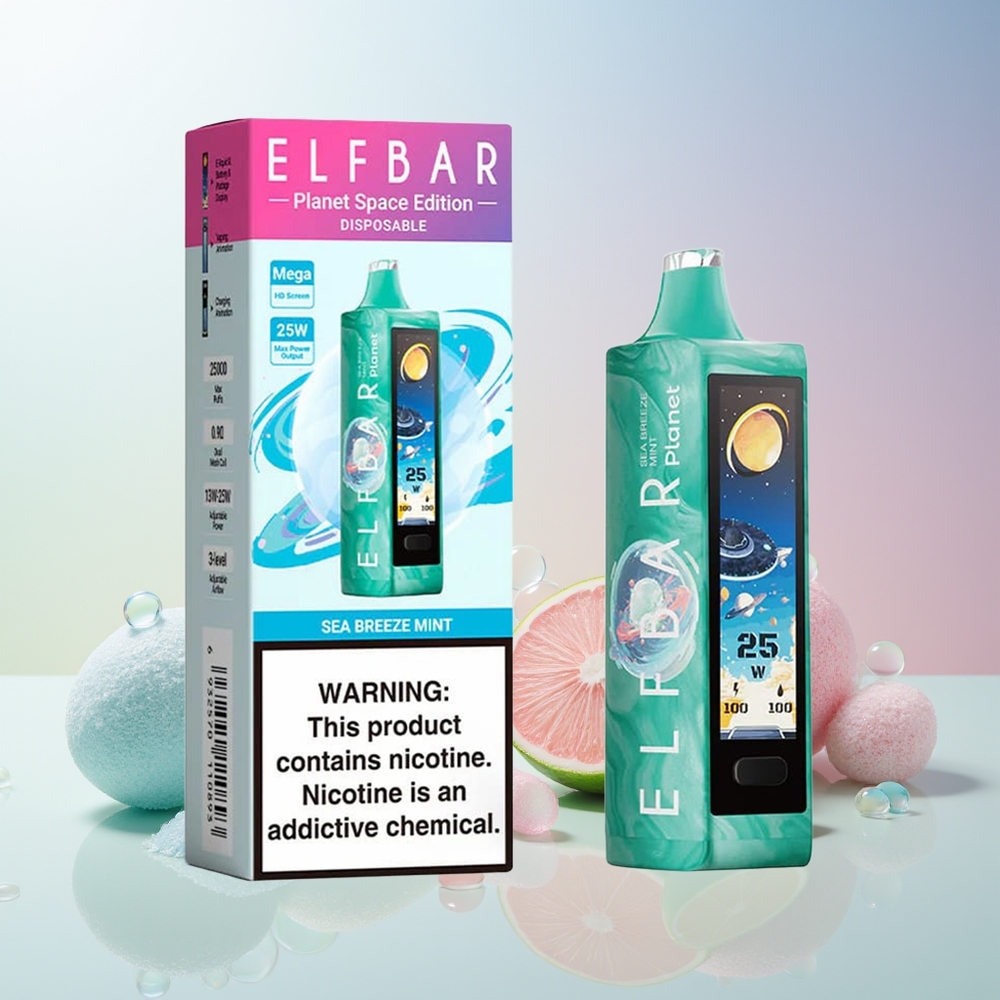 Finland tukku Elf Bar Planet 25000 Puffs Disposable Vape 18ml nestemäärä 5% nikotiinia