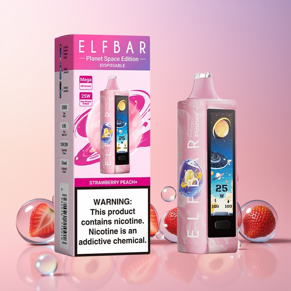 Finland tukku Elf Bar Planet 25000 Puffs Disposable Vape 5% - 50mg nikotiinia 18ml nestemäärä