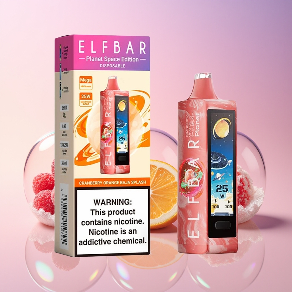 Finland tukku Elf Bar Planet 25000 Puffs Disposable Vape – 5% nikotiinia, 18ml nestemäärä