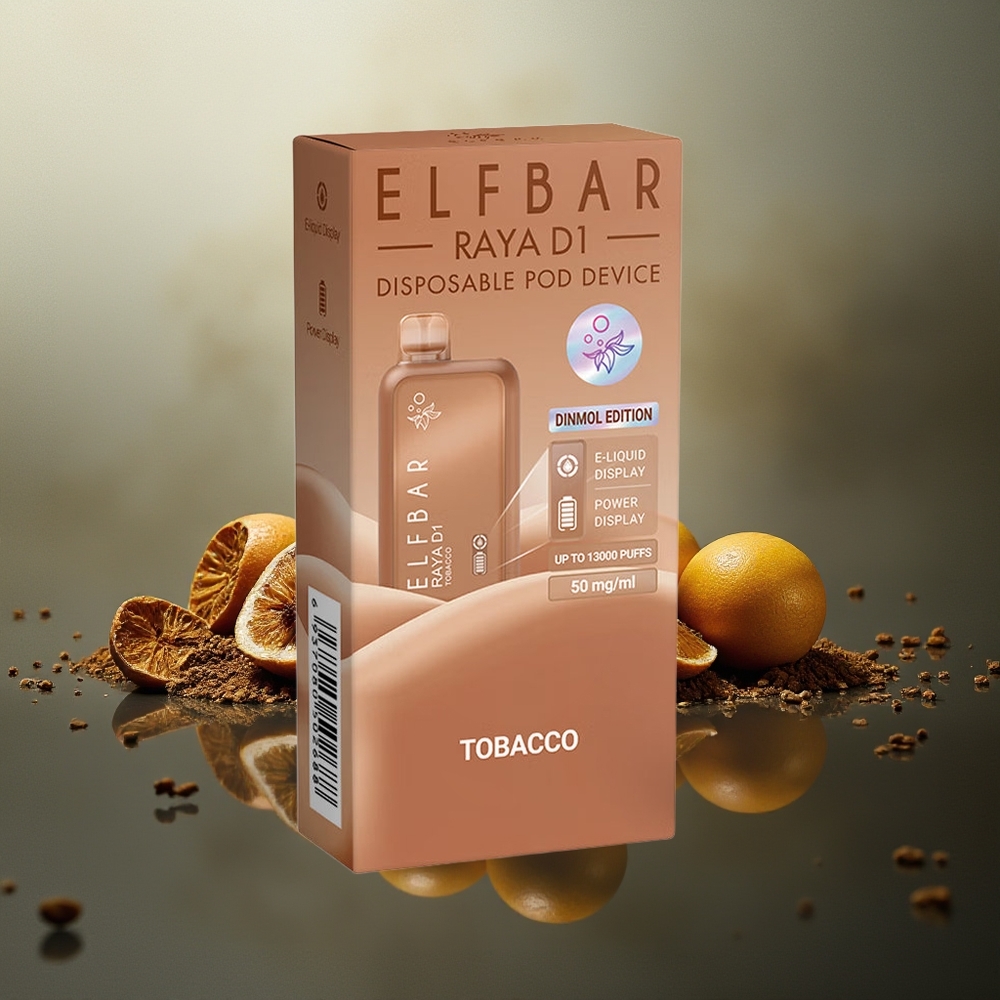 Elf Bar Raya D1 Finland tukku 13000 Puffs 18ml Kapasiteetti Kertakäyttöinen vape Tupakka