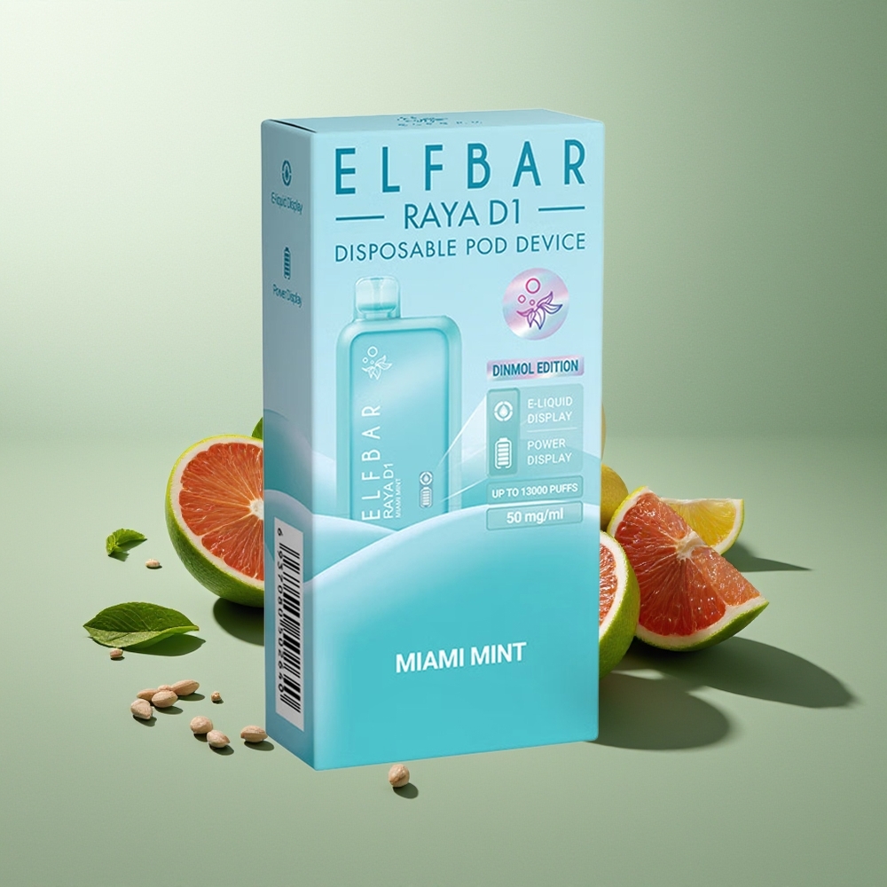 Elf Bar Raya D1 Finland tukku 13000 Puffs 18ml kapasiteetti 50mg/5% Nikotiinia